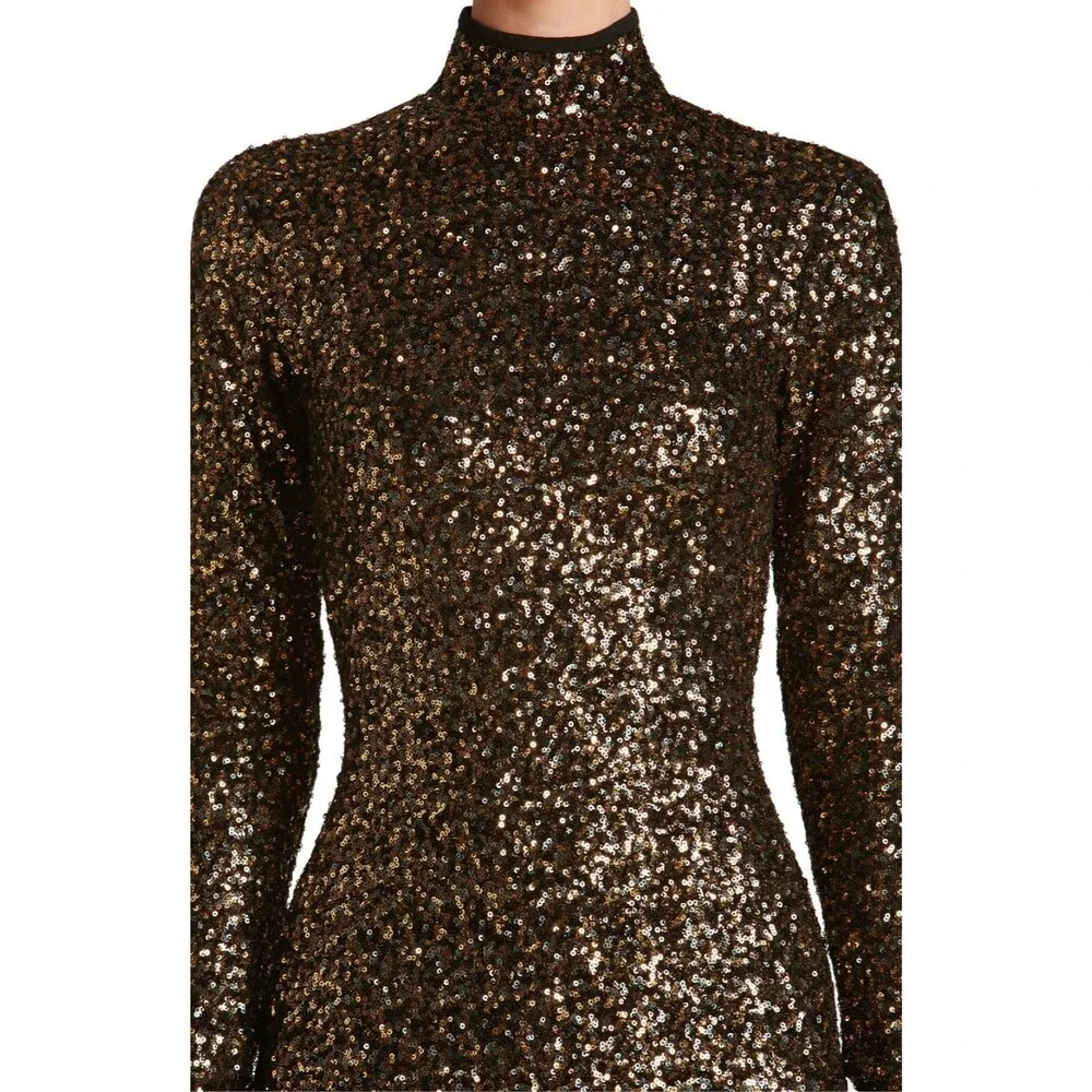 NWOT Dress The Population Janis Long Sleeve Sequin Dress